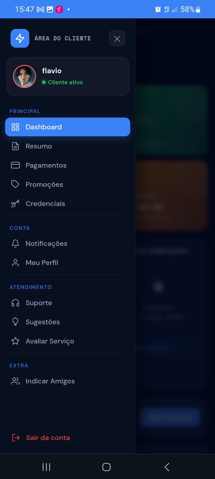 App do cliente